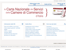 Tablet Screenshot of card.infocamere.it