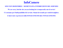 Tablet Screenshot of infocamere.it